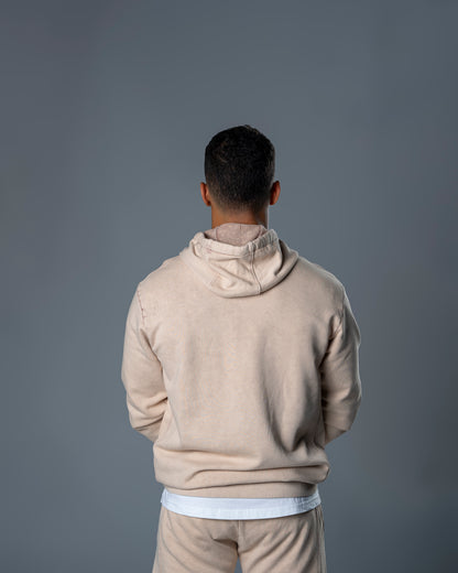 Stonewash Hoodie - Beige