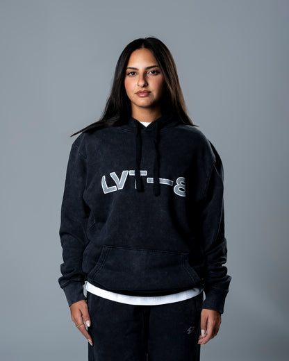 Stonewash Hoodie - Black