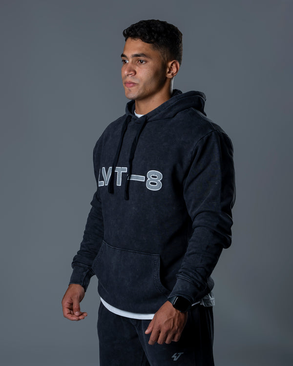 Stonewash Hoodie - Black