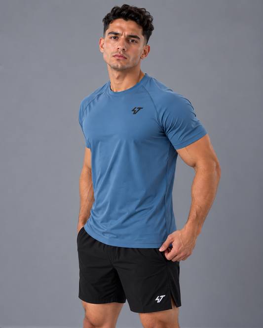 Light performance T-shirt - Titanium Blue