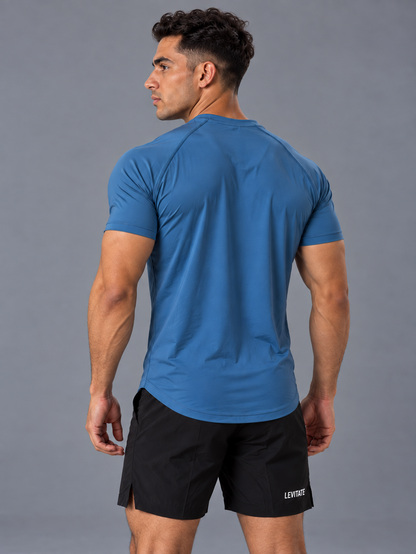 Light performance T-shirt - Titanium Blue