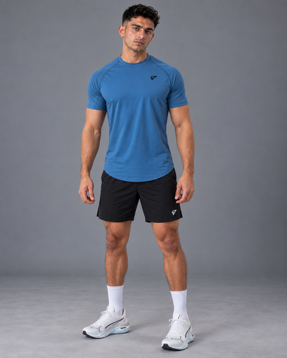 Light performance T-shirt - Titanium Blue